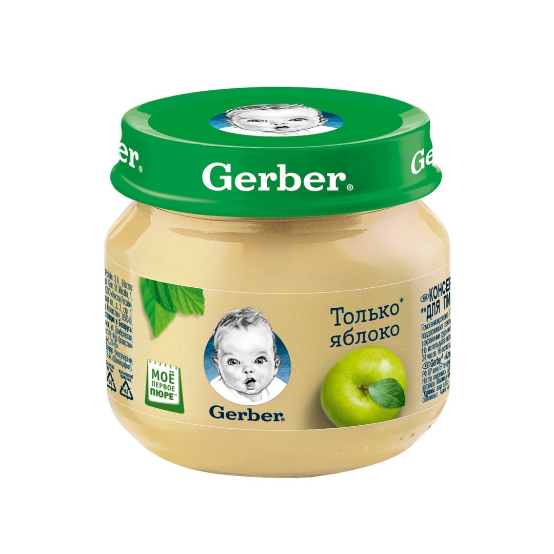 Фруктовое пюре Gerber® «Только яблоко»