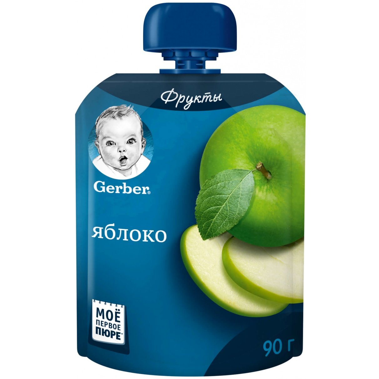 Фруктовое пюре Gerber® «Яблоко», обогащенное витамином С