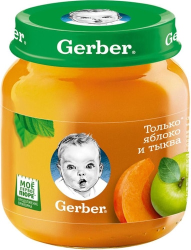 Фруктово-овощное пюре Gerber® «Яблоко и тыква»